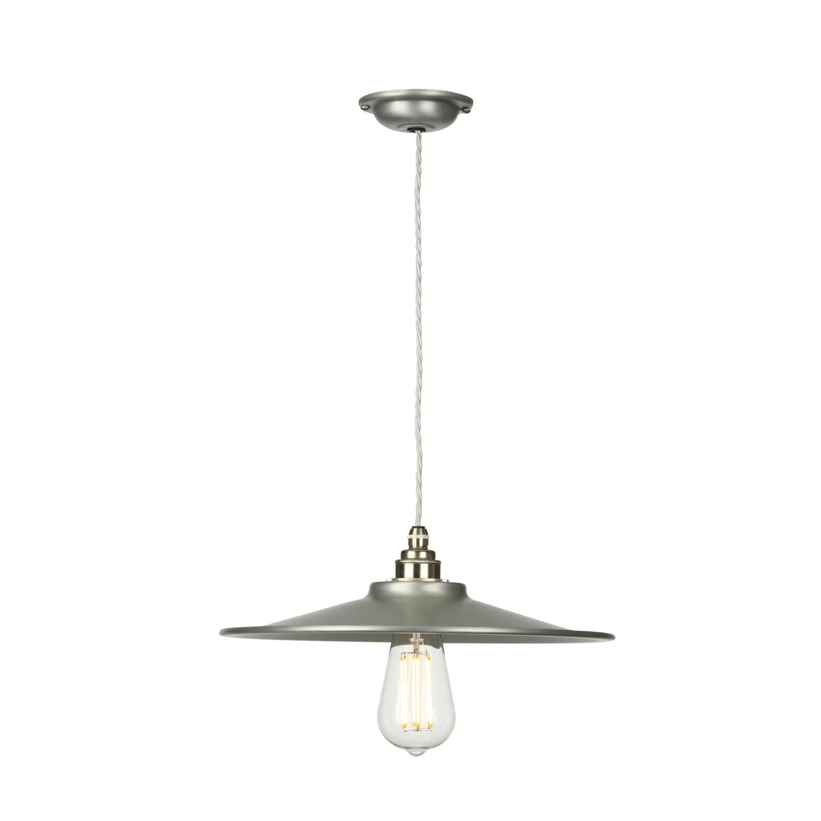 Buxton Single Pendant Light Fixture - Antique Brass/Brushed Chrome/Bespoke Finish Options for Dining Room, Bedroom & Foyer Lighting