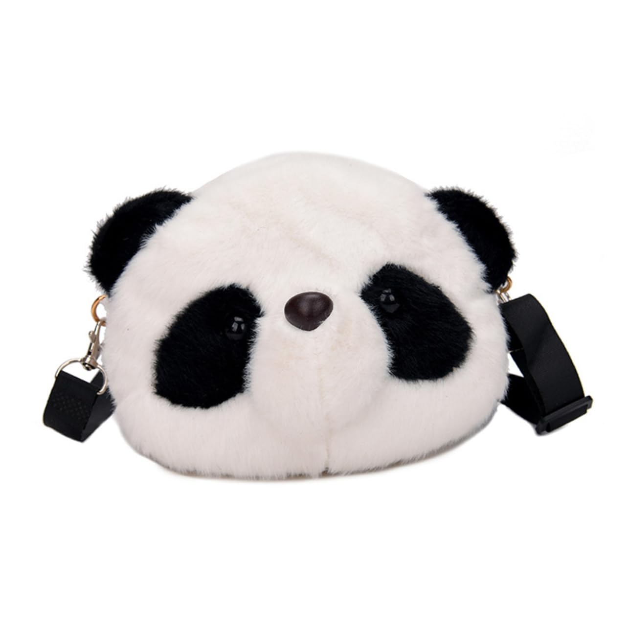 Cute Plush Panda Crossbody Bag for Girls - Soft Fluffy Shoulder Bag, Wallet & Tote - Perfect for School, Travel & Daily Use