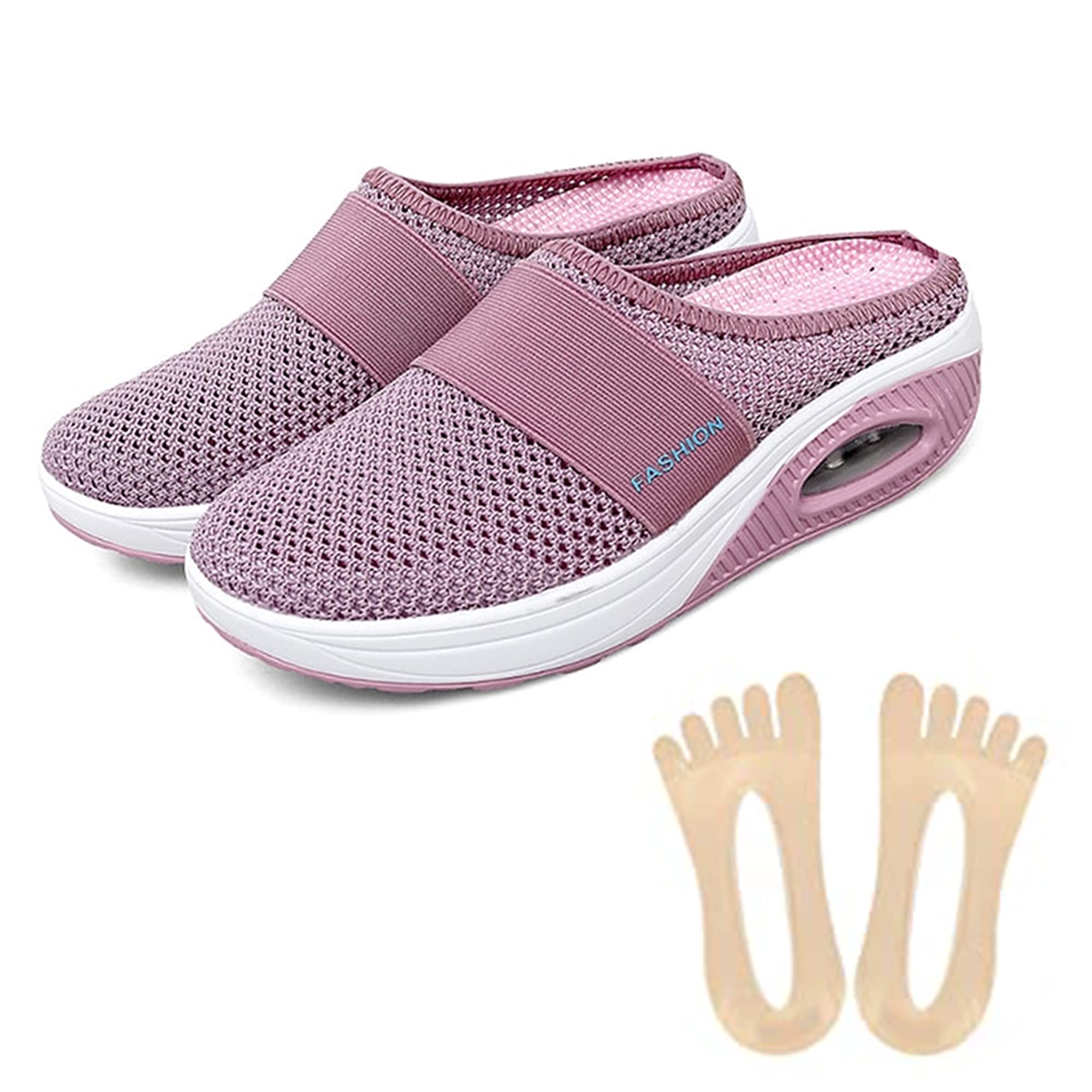 2022 Real Air Cushion Shoes - Orthopedic Slip-On Walking Shoes for Diabetics with Comfortable Air Cushion Technology | Perfect for Daily Walking, Jogging & Pain Relief