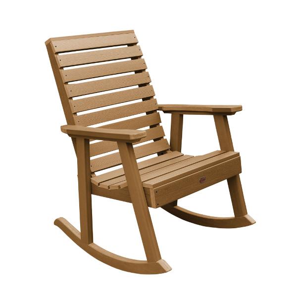 Weatherly Outdoor Rocking Chair - All-Weather Wicker Patio Rocker with Cushion | Perfect for Porch, Garden, Deck & Backyard Relaxation