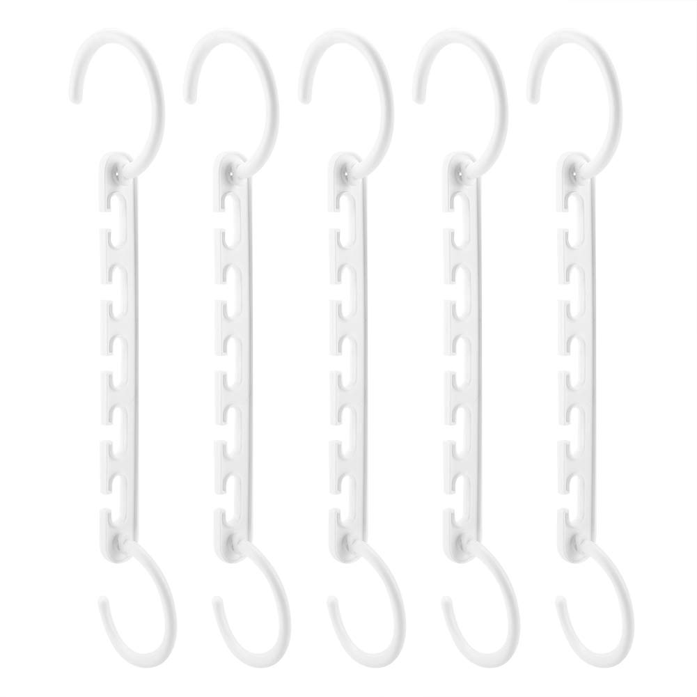 AYNEFY Foldable Clothes Rack - Space Saving Wardrobe Organizer with Multifunctional Hooks for Bedroom, Closet & Laundry Room - Portable Garment Storage Solution for Home Organization