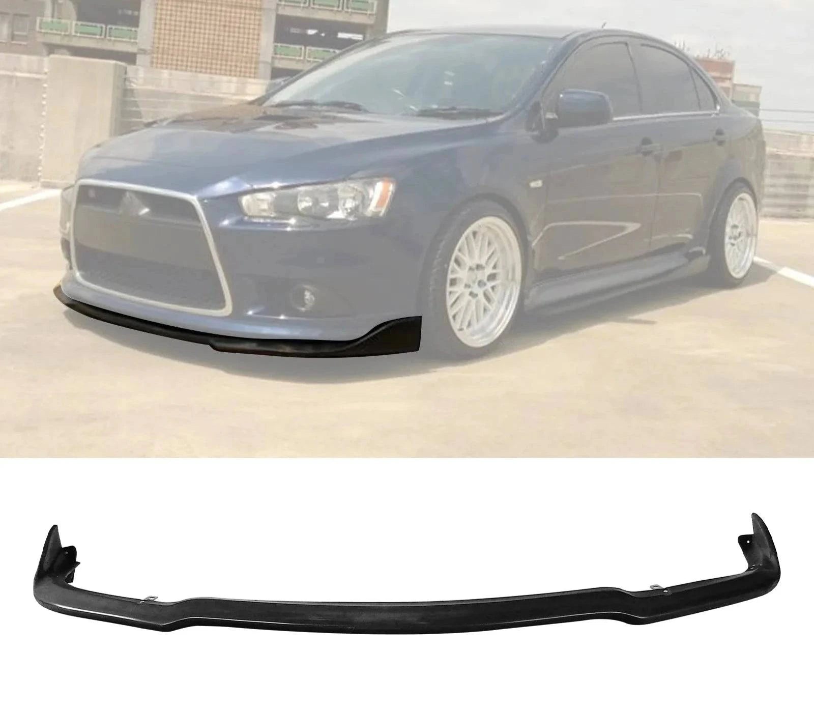 CS 2 Style Front Lip for 2009-2015 Mitsubishi Lancer Ralliart & 2012-2015 Lancer GT/GTS - Aggressive Exterior Upgrade for Street Racing & Car Shows