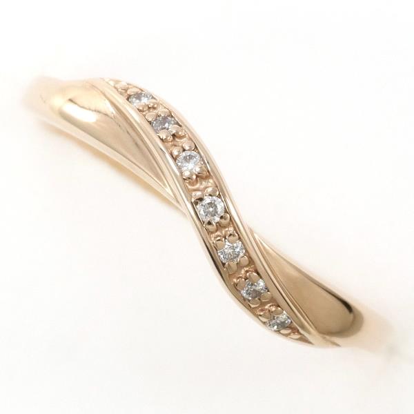 4℃ K10PG Diamond Ring - 14K Gold Plated Elegant Solitaire Ring for Women, Perfect for Engagement, Wedding & Anniversary Gifts