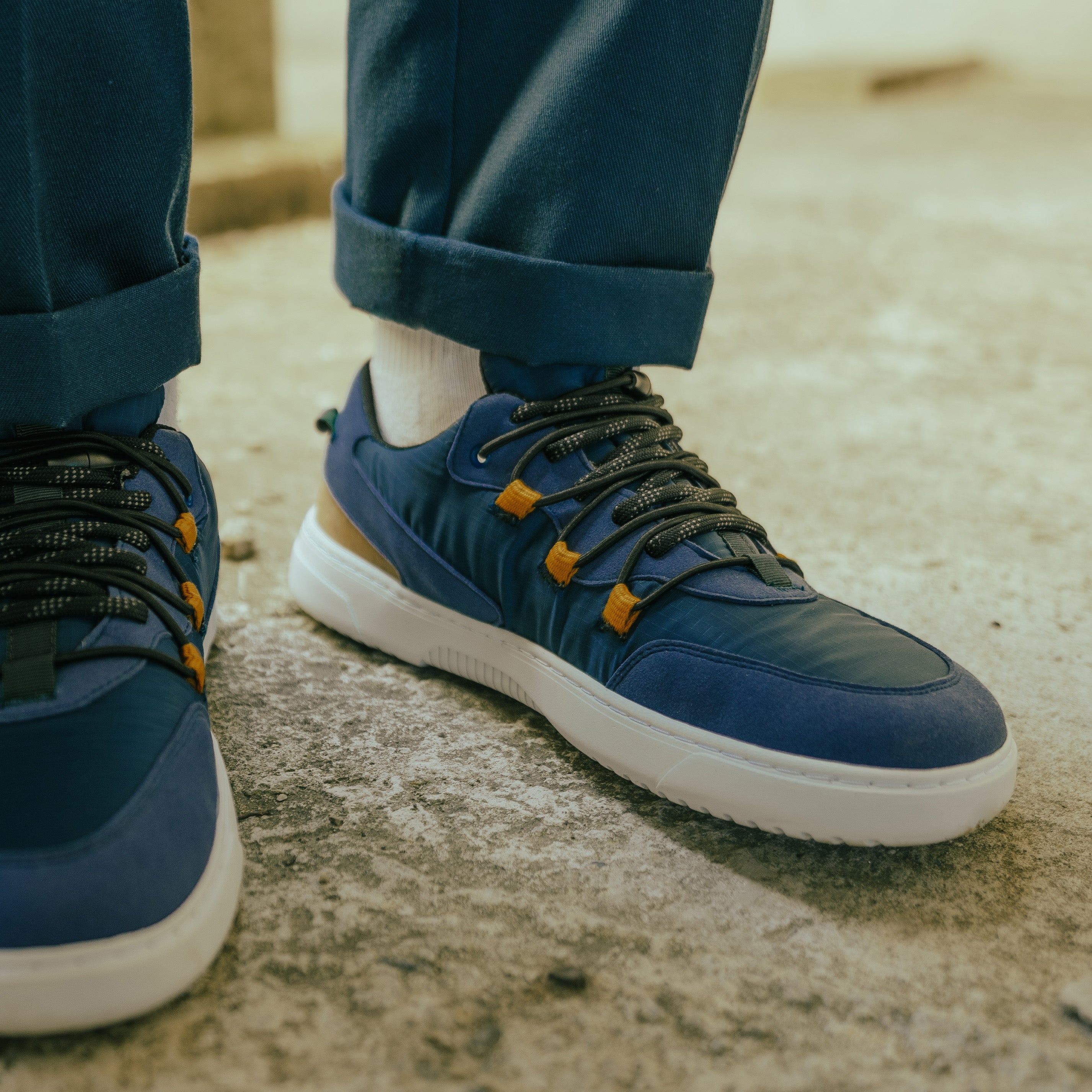 Barefoot Sneakers Barebarics Revive - Blue & White Minimalist Running Shoes for Men & Women | Perfect for Trail Running, Gym Workouts & Everyday Comfort
