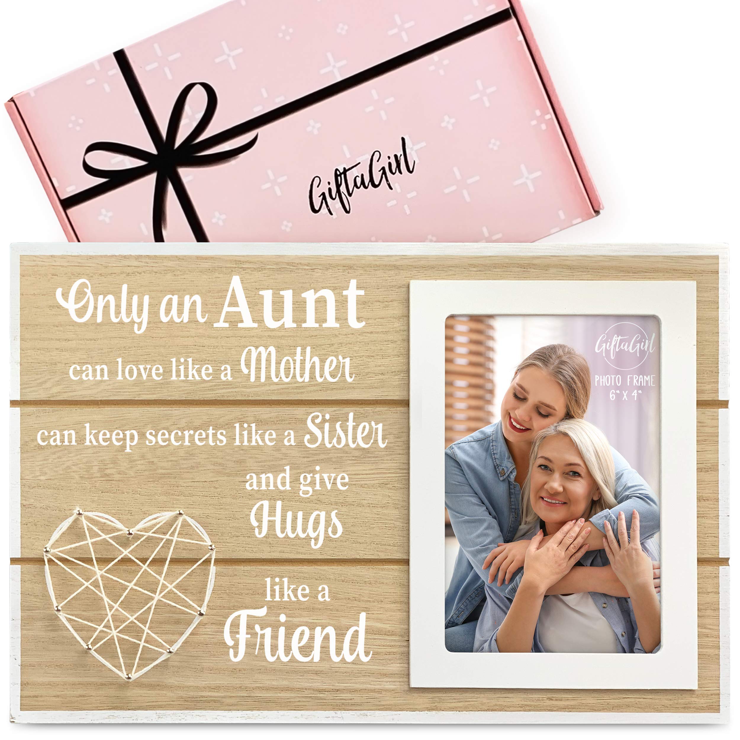 Beautiful Aunt Gifts for Mother's Day or Birthday - Elegant Picture Frame Gift Set for Special Occasions | Perfect for Home Decor, Office Display & Heartwarming Surprises