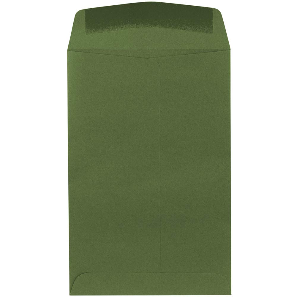 Premium 6 x 9 Open End Catalog Envelopes - Olive Green - 250 Pack - Perfect for Business Mailings, Invoices & Marketing Materials