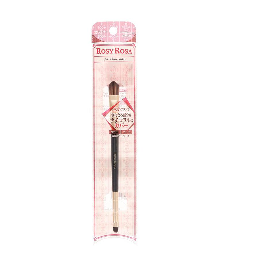 ROSY ROSA Double Ended Concealer Brush - Professional Makeup Brush for Flawless Coverage, Highlighting & Contouring - Perfect for On-the-Go Touch Ups & Travel Makeup Kit