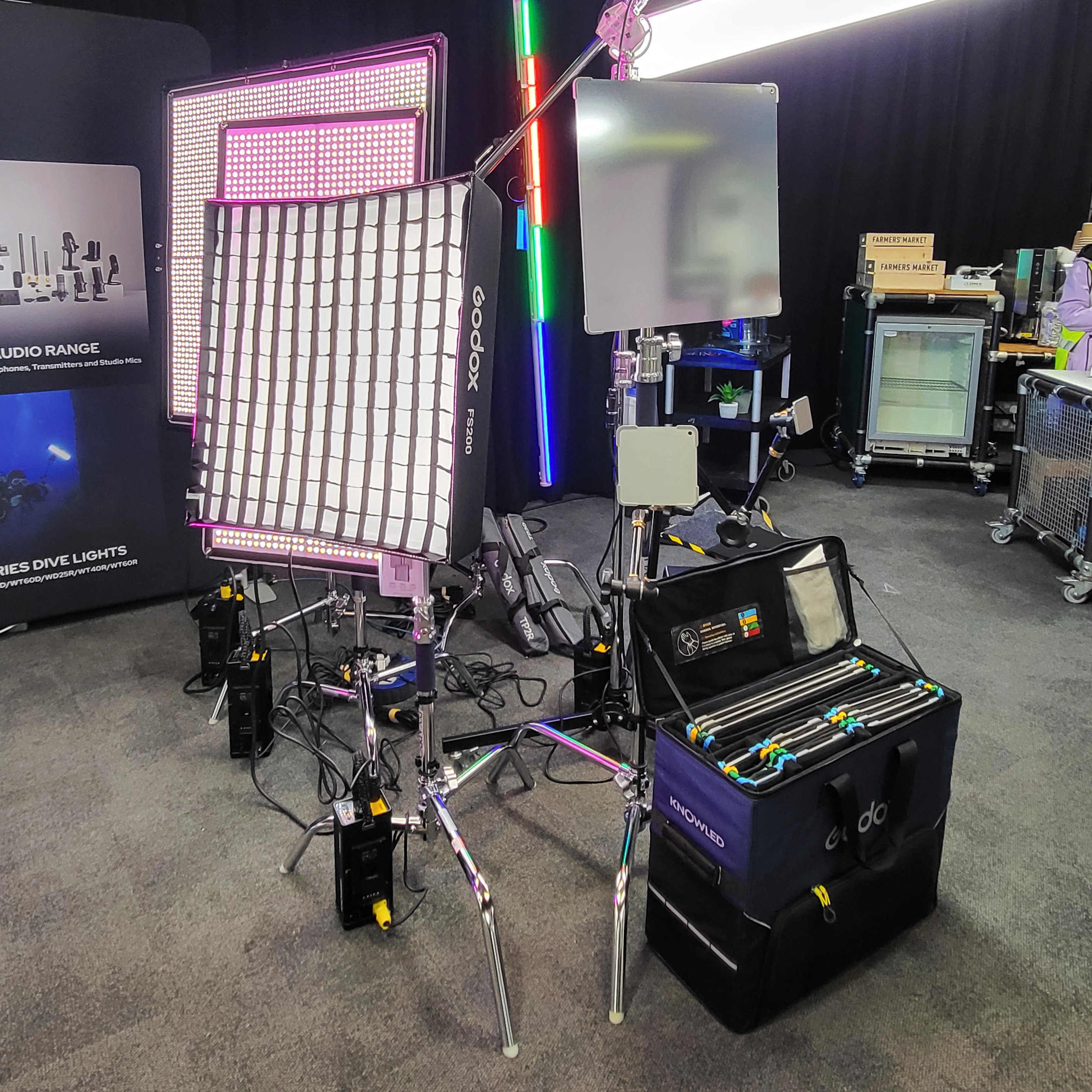 Heavy Duty Parallelogram Flamingo Wheeled Boom Stand - Professional Adjustable Microphone Stand for Studio, Stage & Live Performances