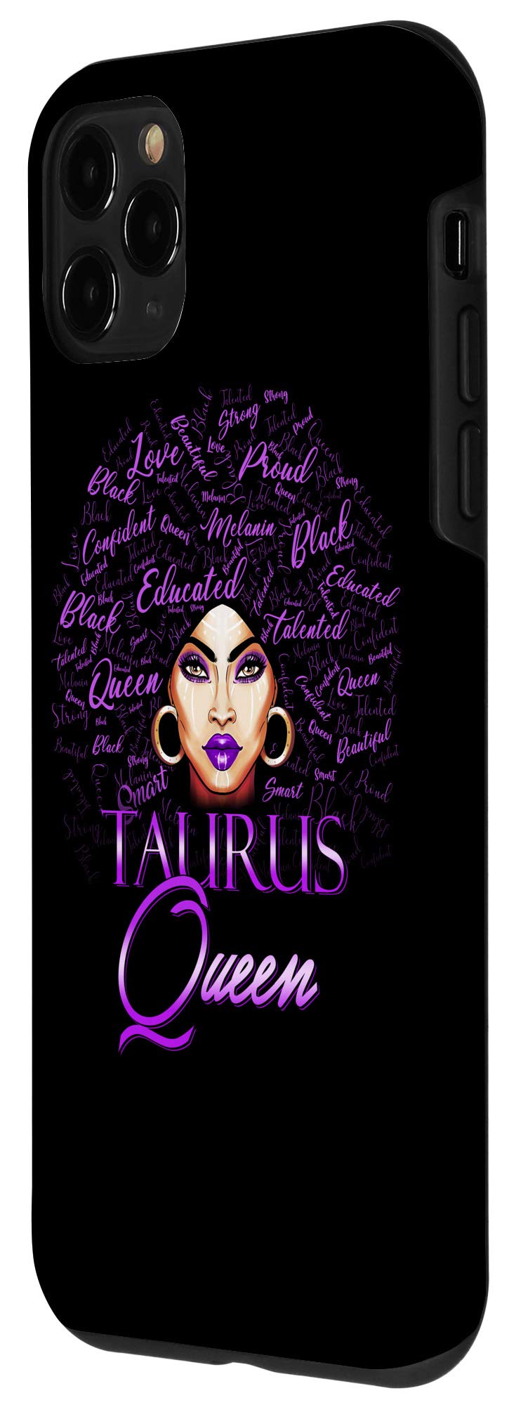 iPhone 11 Pro Case for Women - Taurus Zodiac Purple Queen Design, Durable Protective Phone Cover for Birthday Gift | Perfect for Daily Use, Work & Travel
