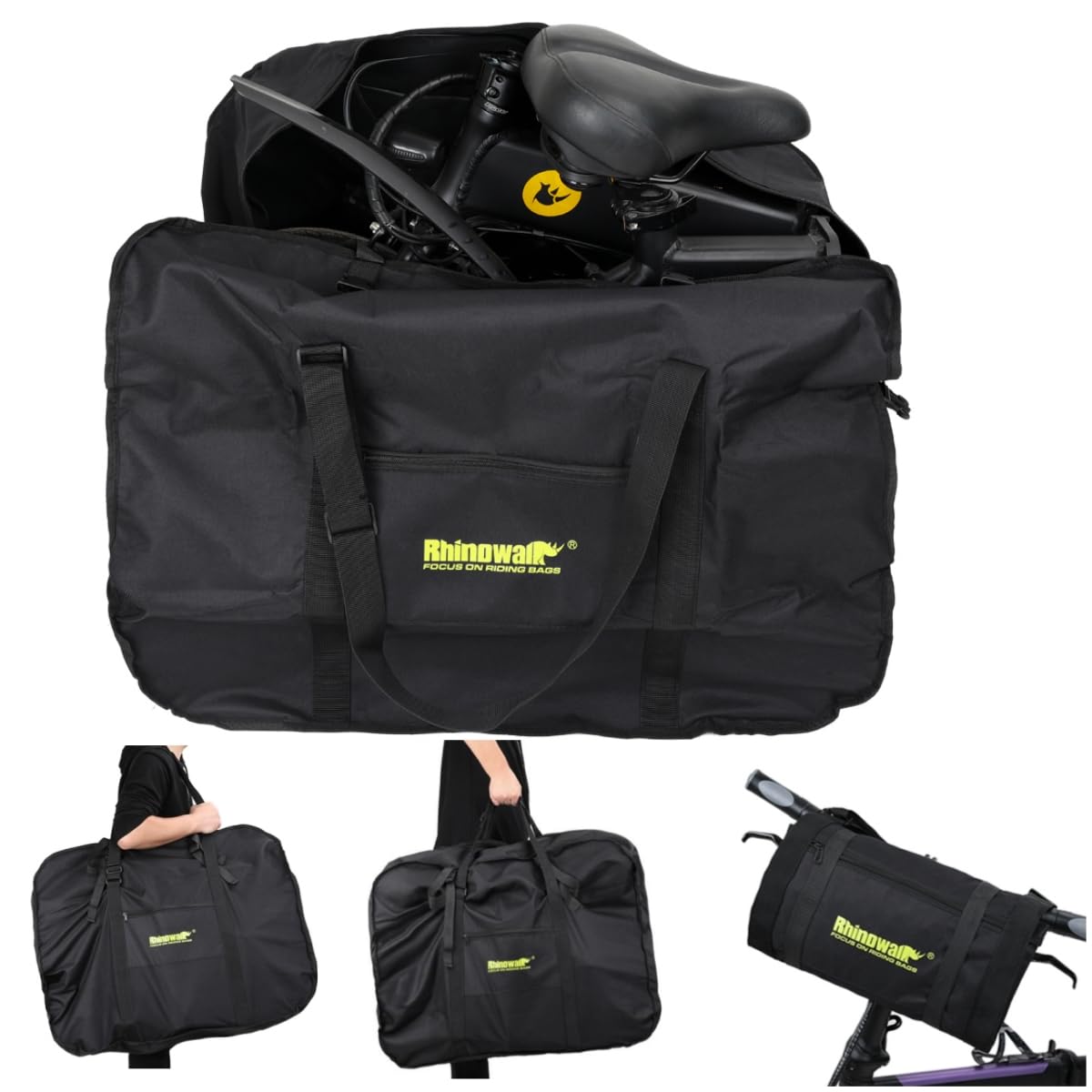 20 Inch Folding Bike Bag - Durable Mountain Bicycle Travel Case for Airplane Transport & Shipping | Perfect for Commuting, Travel & Bike Storage
