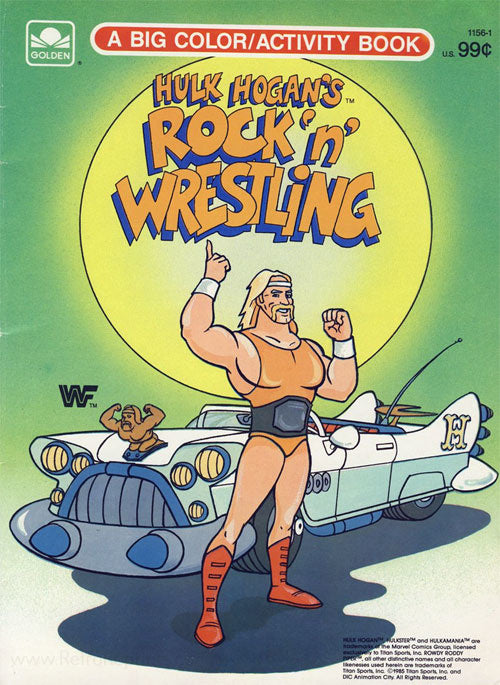 1985 Rock and Wrestling Coloring Book - Vintage WWE & Rock Music Themed Activity Pages for Kids & Collectors - Perfect for Gifts, Parties & Nostalgic Fun