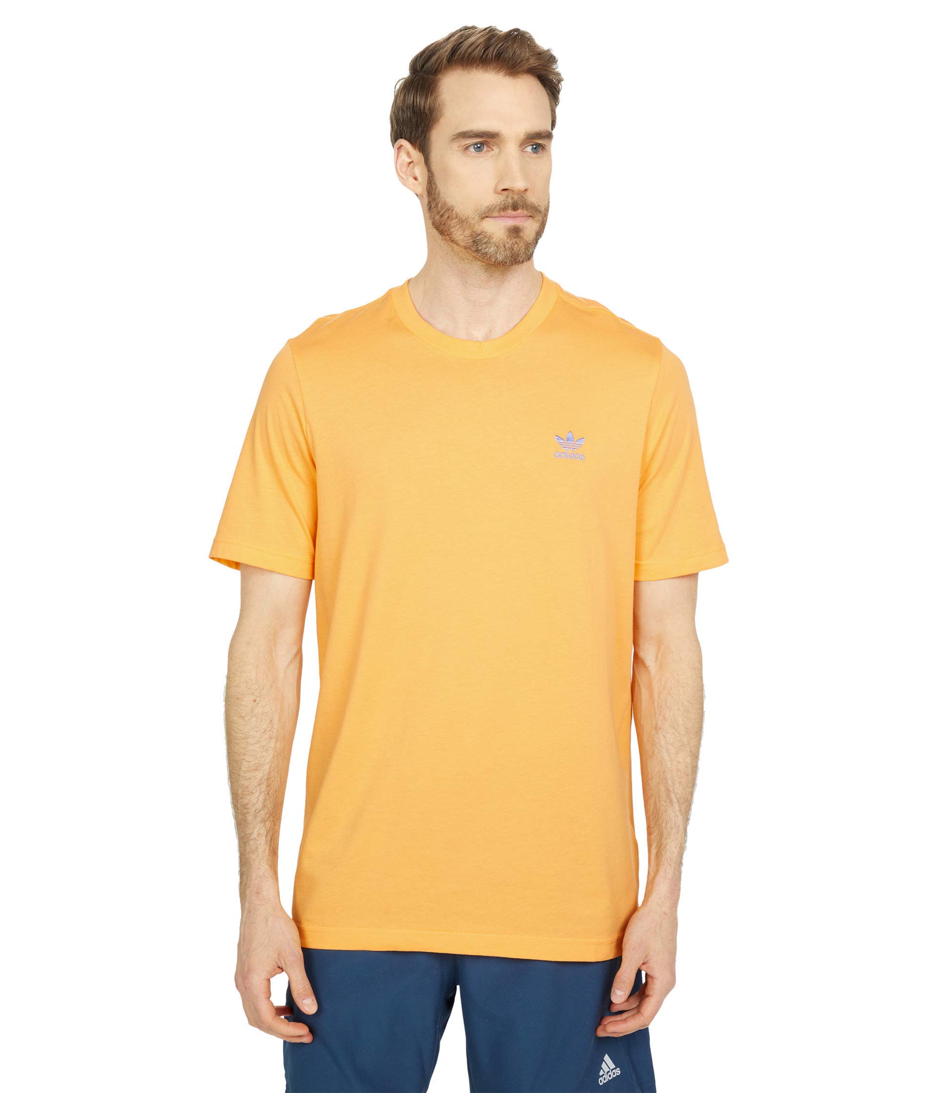 adidas Originals Men's Trefoil Essentials T-Shirt - Classic Cotton Crewneck Tee for Casual Wear & Street Style Outfits