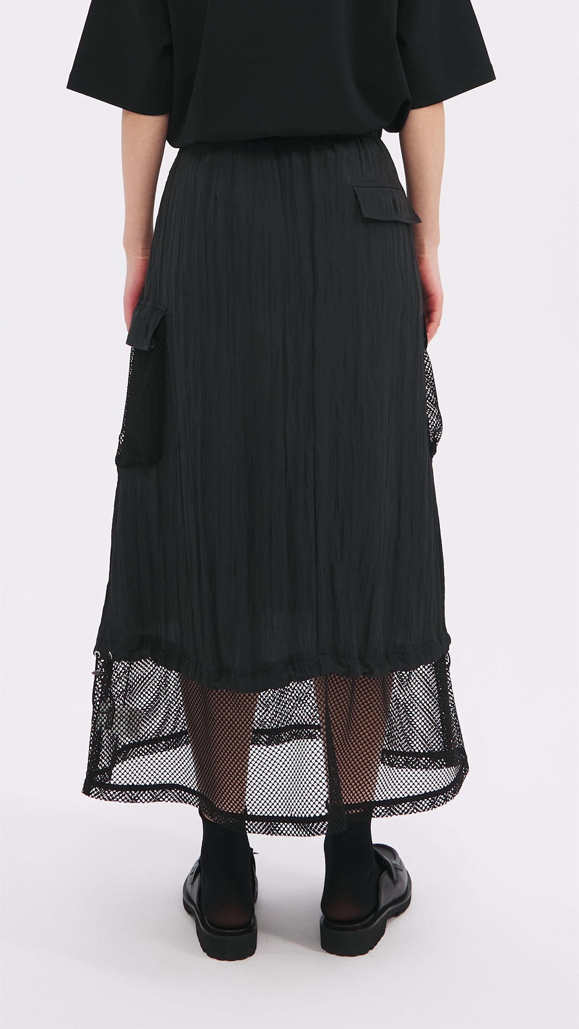 Stylish Nylon Patch Skirt for Women - Trendy A-Line Mini Skirt with Unique Patches | Perfect for Casual Outfits, Parties & Streetwear Fashion