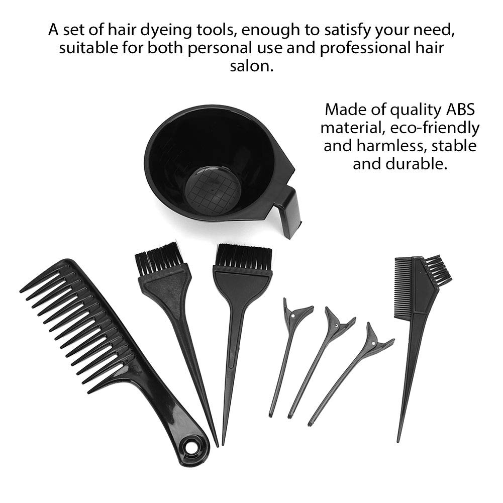 8Pcs Professional Hair Coloring Kit - Durable Hair Clips, Mixing Bowl, Brushes for Salon & Home Use | DIY Hair Dyeing Tools for Women & Men | Perfect for At-Home Hair Treatments & Styling