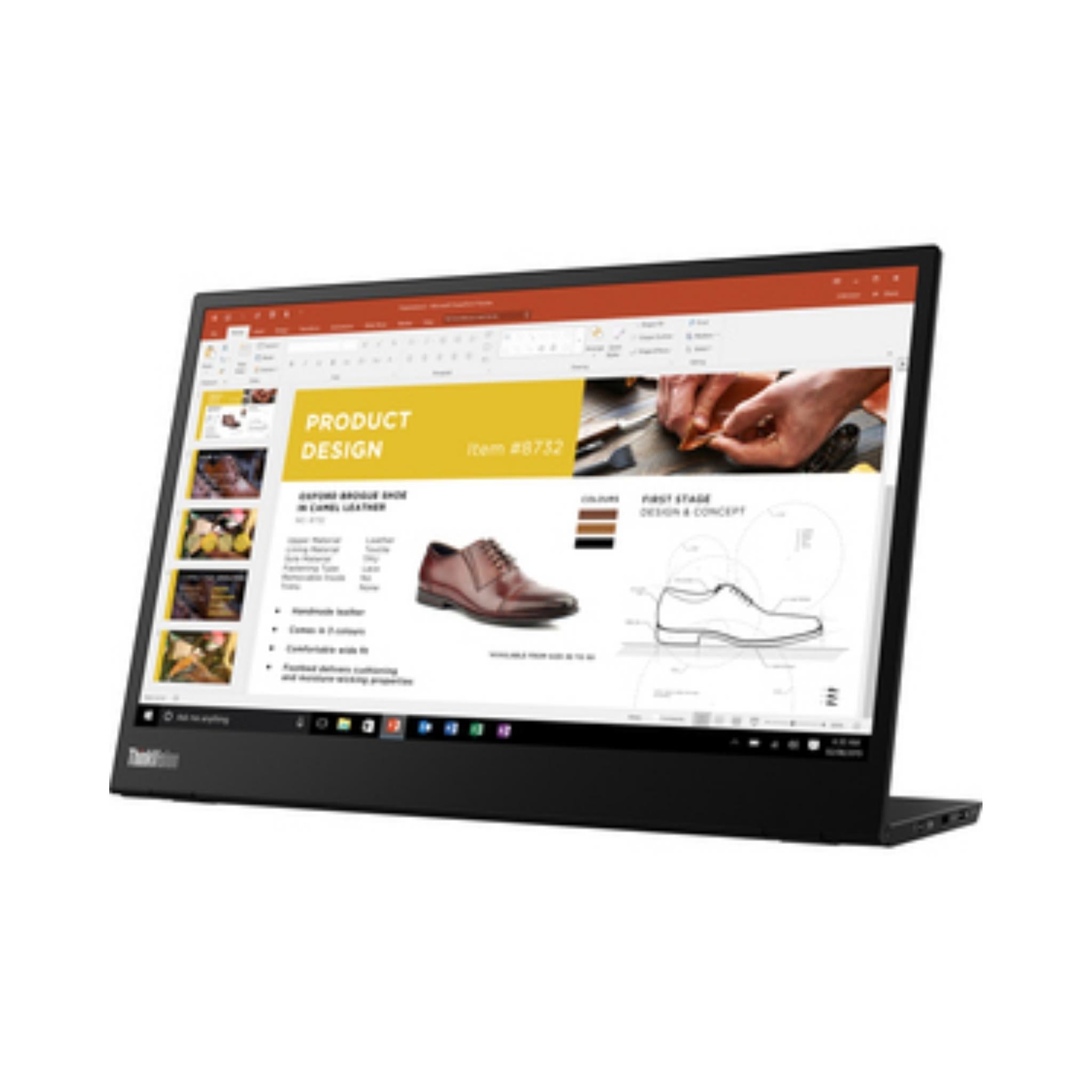 Lenovo M14 (D18140FX0) 14 Inch Portable USB-C Monitor - Ultra Slim FHD IPS Display for Laptop, Desktop, Gaming & Office Work | Perfect for Business Travel, Home Office & Multi-Screen Setup