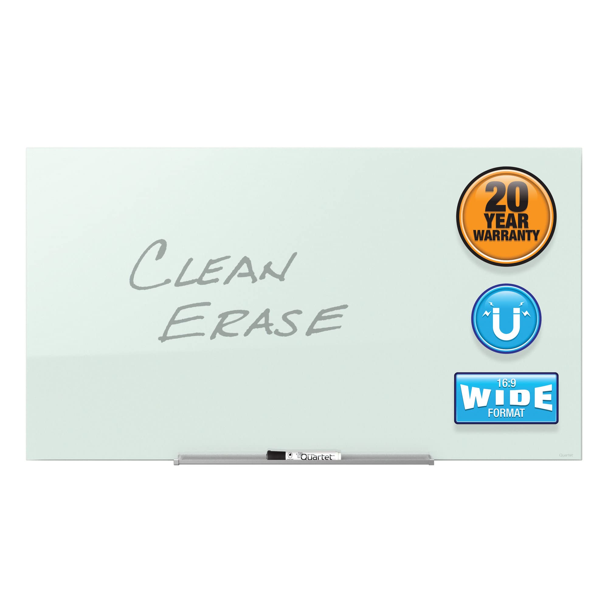 Quartet Magnetic Glass Whiteboard - 39