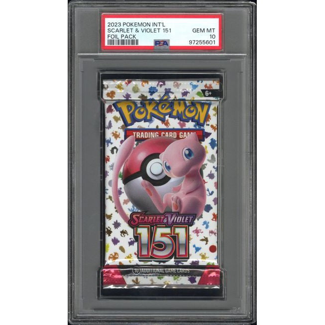 2023 Pokemon International Scarlet & Violet 151 Foil Pack PSA 10 - Rare Collectible Trading Cards for Gamers & Collectors - Perfect for Trading, Gaming Battles & Display Collections