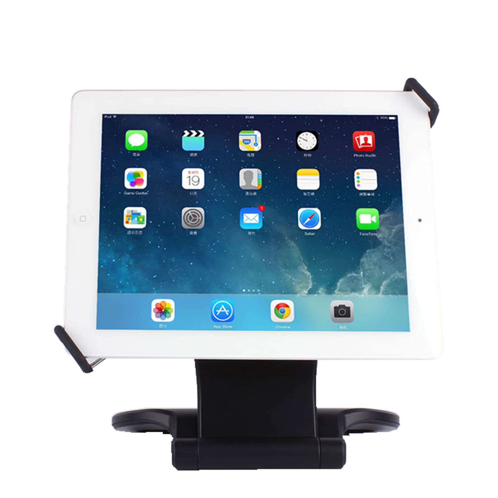 Kastar 360° Swivel Rotating Tablet Stand Holder with Collapsible Base - Universal Adjustable Desktop Stand for iPad 1/2/3/4, iPad Mini, iPad Air, Samsung Galaxy & 7-10 Inch Tablets (White) | Perfect for Home Office, Bedroom, Kitchen & Travel Use