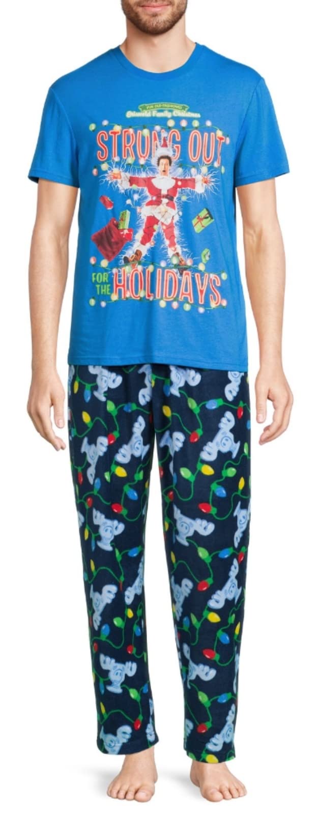 National Lampoon's Christmas Vacation Men's Pajama Set - Funny Holiday Sleepwear for Christmas Movie Fans | Cozy Lounge & Gift Idea