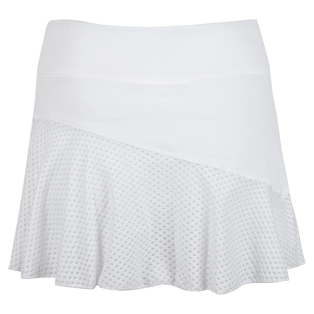 Lija Basic Multi Panel Skirt for Women - White Flowy Midi Skirt | Casual Summer Skirt for Beach, Office & Date Night Outfits