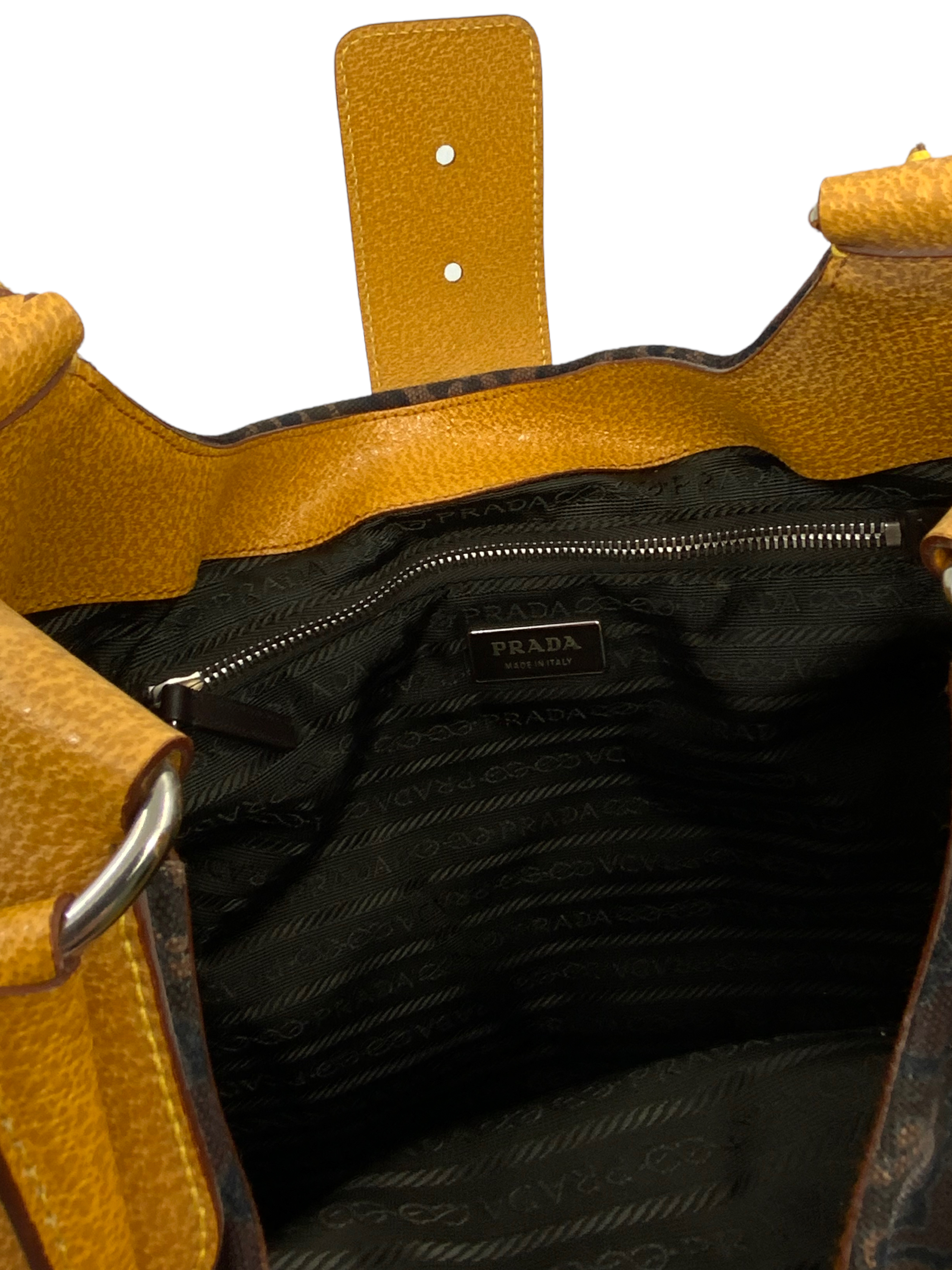 Prada Canvas Moon Large Buckle Bag for Women - Stylish Designer Handbag with Adjustable Strap, Perfect for Work, Travel & Everyday Use