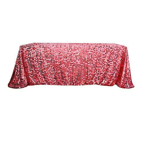 Premium Sequin Rectangle Tablecloth 90
