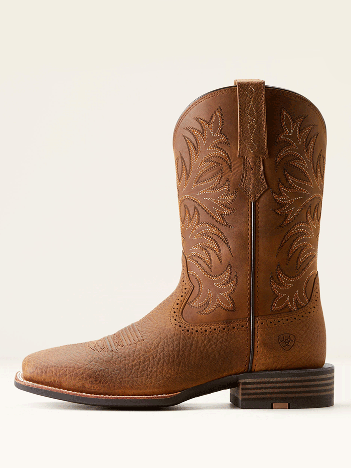 Ariat Men's 10053566 Distressed Brown Oakwood Cowboy Boots - Western Style, Comfortable & Durable for Riding, Work & Outdoor Activities