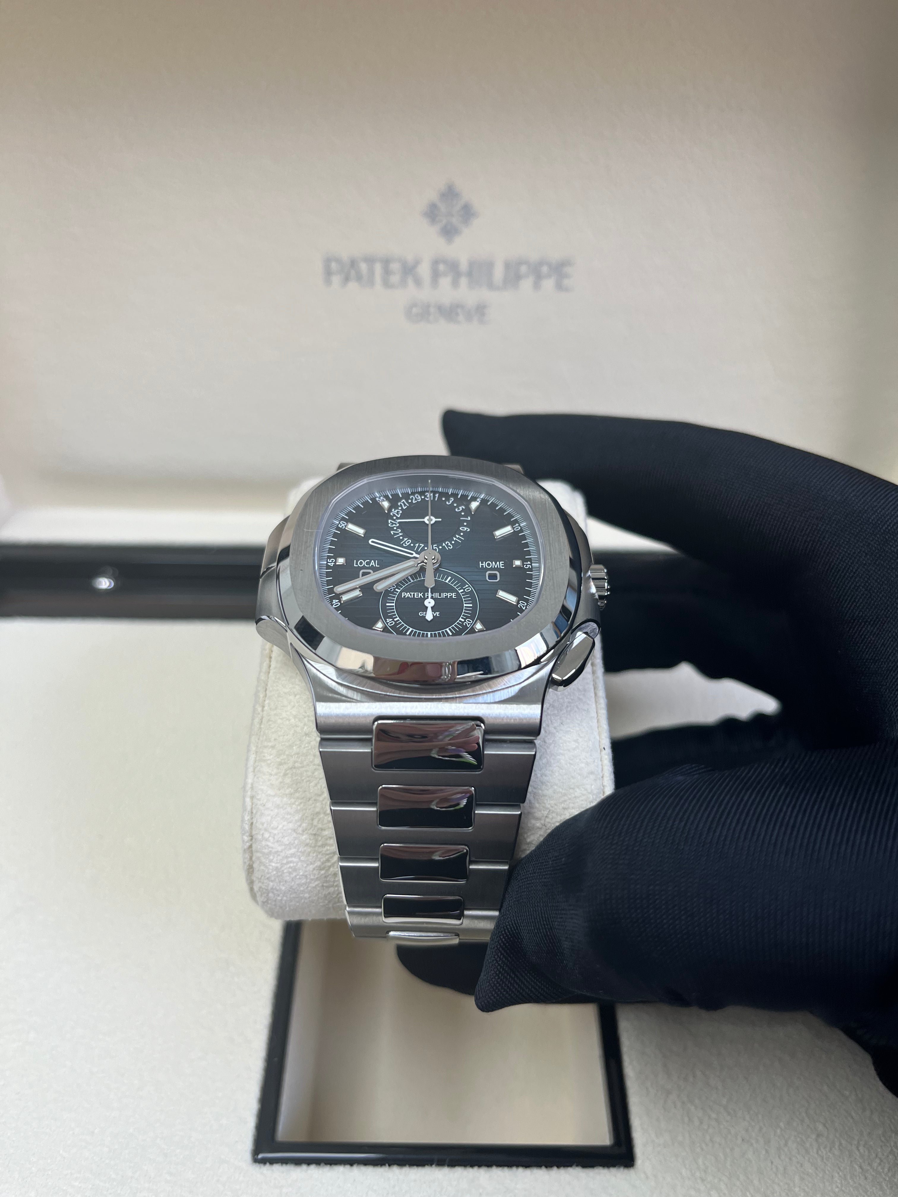 Patek Philippe Nautilus 40mm Stainless Steel Men's Watch - Blue Dial Chronograph Ref. 5990/1A-011 | Luxury Automatic Timepiece for Travel, Business & Special Occasions