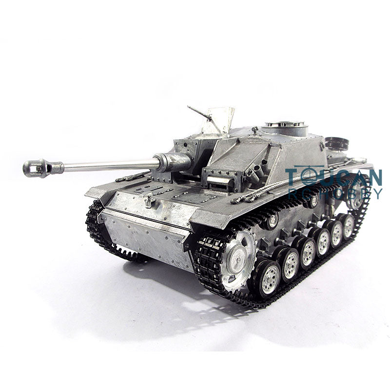 1:16 Mato Metal German Stug III Infrared RC Tank with Barrel Recoil, RTR, 1226 Model, Includes Receiver & Mainboard - Battlefield Simulation & Collectible Display