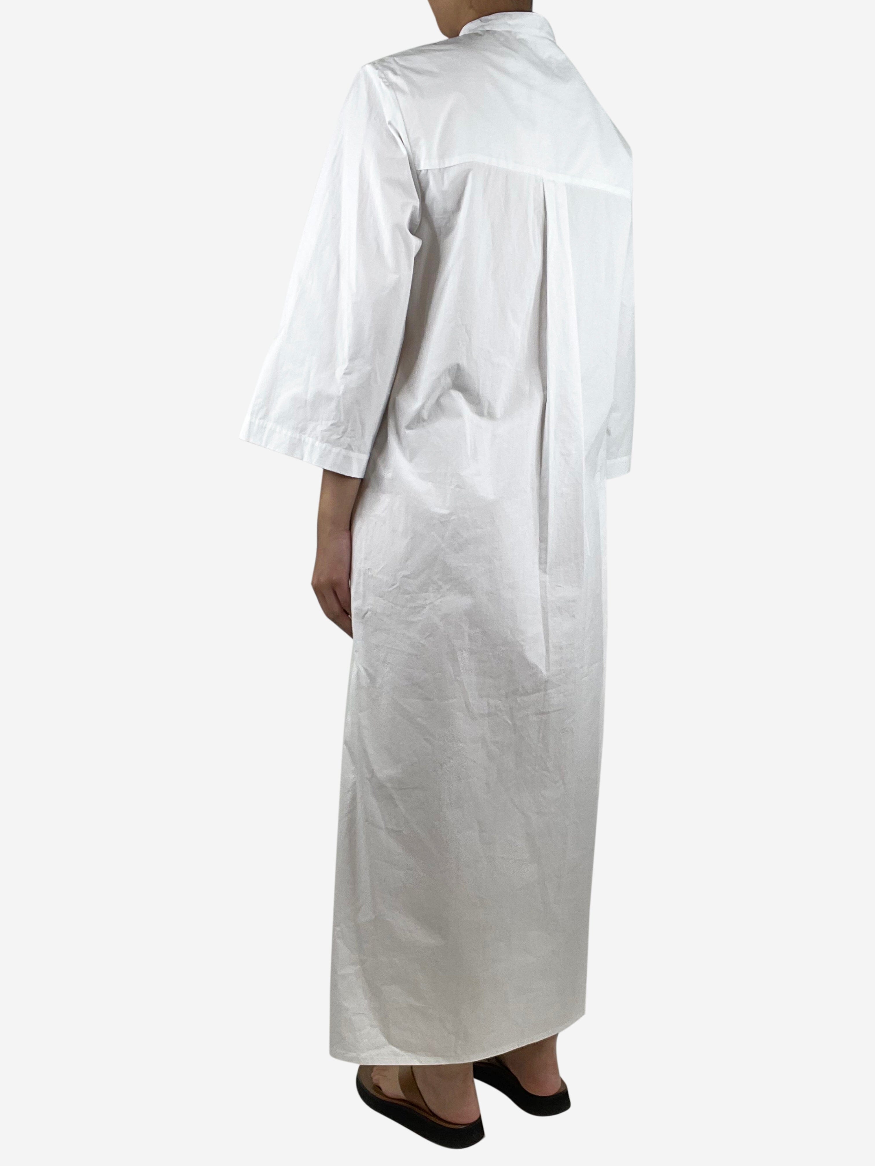 Matteau White Midi Shirt Dress - Size UK 6 (US 4) | Elegant Casual & Office Wear | Perfect for Summer Outings, Brunch Dates & Work Attire