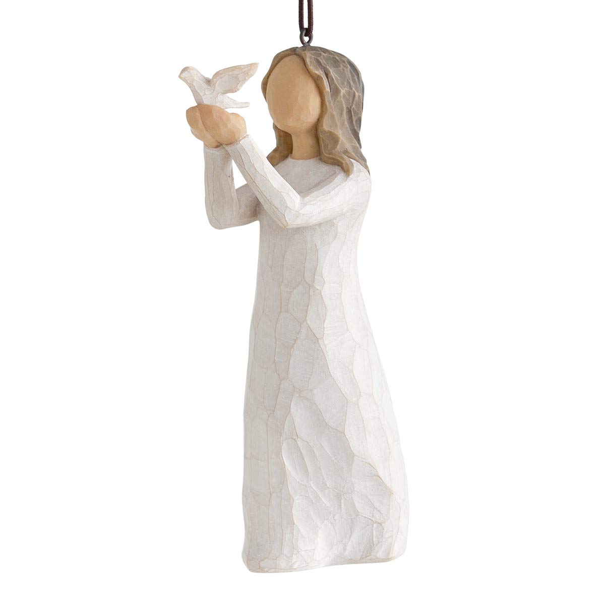 Willow Tree Soar Ornament - Hand-Painted Sculpted Angel Figurine for Christmas Tree Decor, Gift & Home Décor | Perfect for Holidays, Weddings & Special Occasions