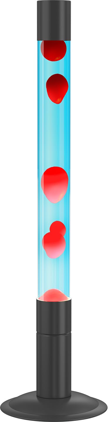 30-Inch Relaxing Liquid Motion Lamps - Soothing Magma Lamps for Home & Office Decor, Perfect for Living Room, Bedroom or Meditation Space (Blue Water with Red Wax) - Stress Relief & Mood Lighting for Adults