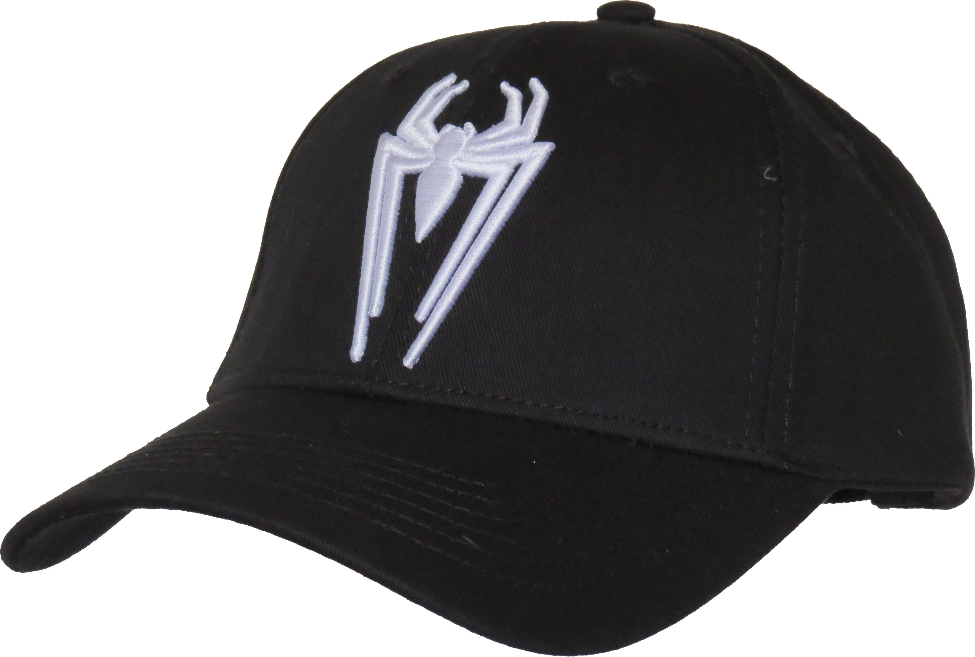 Spider-Man Logo Embroidered Black Baseball Cap - Official Marvel Superhero Hat for Men & Women - Perfect for Cosplay, Comic Con & Everyday Wear