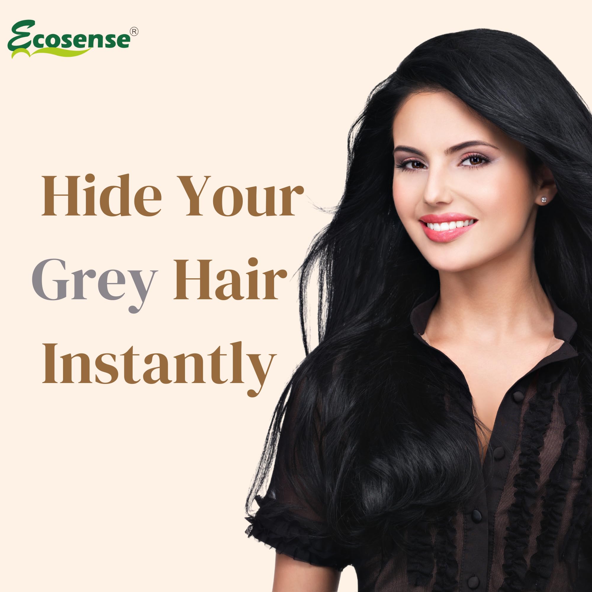Ecosense Temporary Hair Root Touch Up Stick - Instant Hair Shadow Cover for Thinning Hair, Quick & Easy Hairline Concealer for Men & Women | Perfect for Daily Use, Travel & Special Occasions