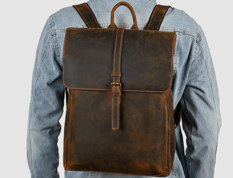 Handmade Women's Leather Backpack Purse - Stylish & Durable for Work, Travel & Everyday Use