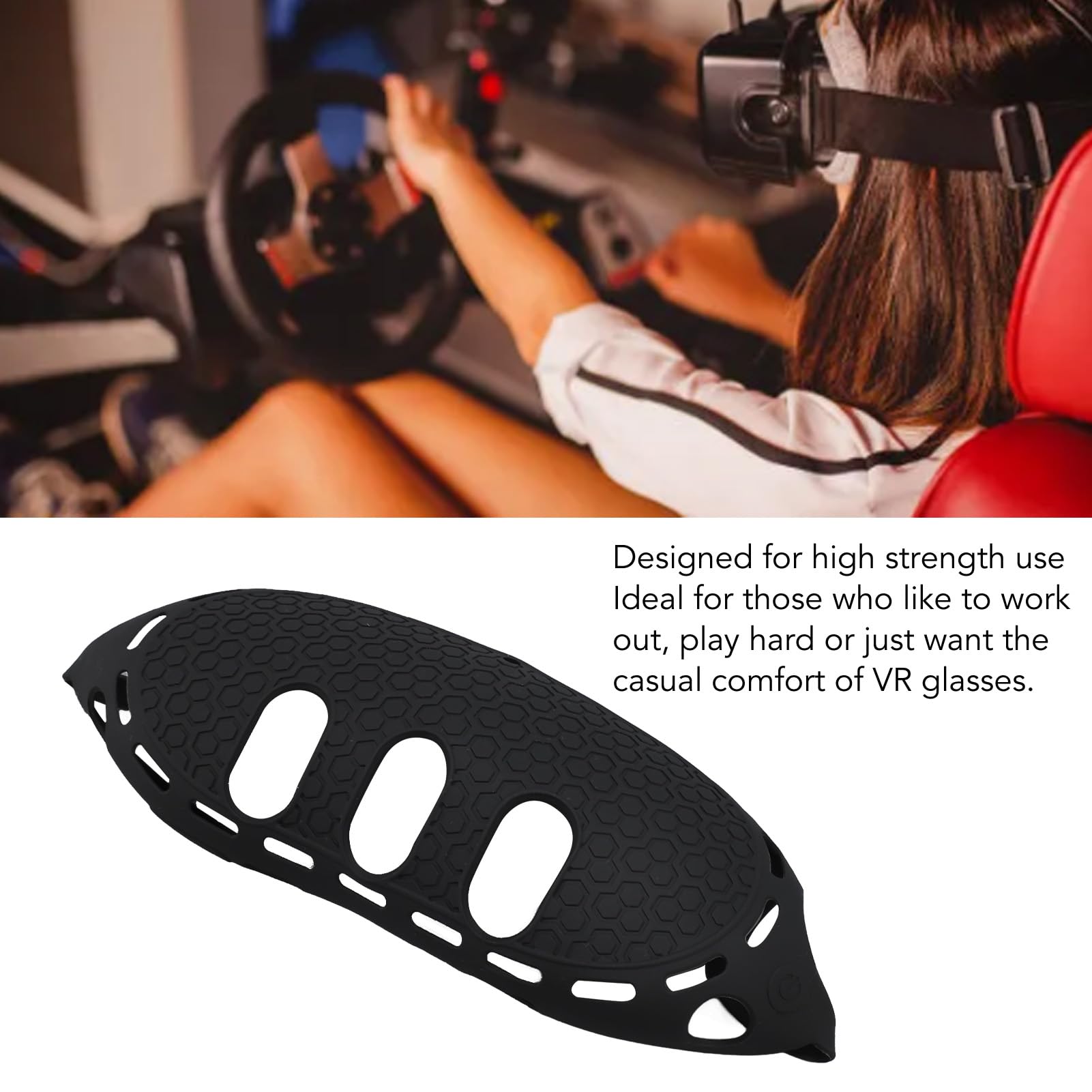 Silicone VR Headset Cover - Soft, Heat Dissipation, Professional Fit for Oculus Quest 2, Meta Quest 3, HTC Vive - Protective Case for VR Glasses & Accessories (Perfect for Travel, Gaming & Storage)