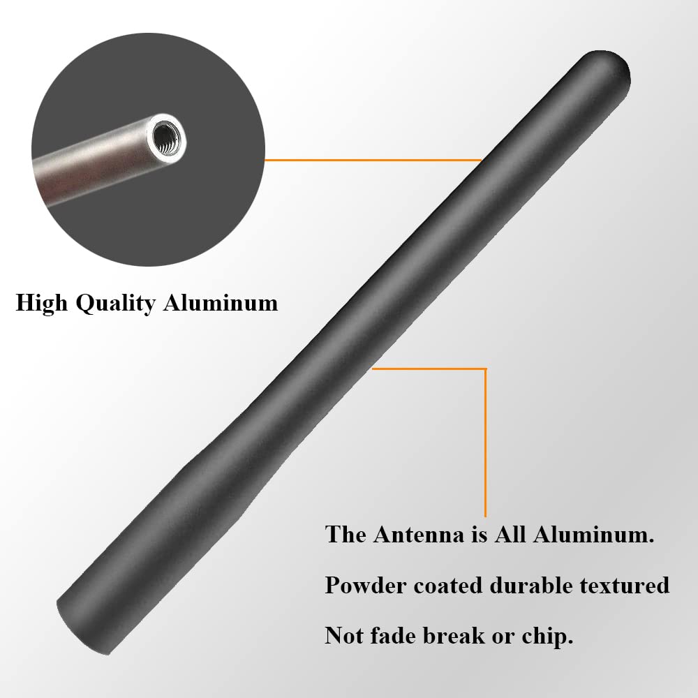4 Inch Aluminum Radio Antenna Replacement for Nissan Titan (2004-2018) - Durable Car Antenna Mast with Enhanced Signal Reception - Perfect for Off-Roading & Daily Commuting