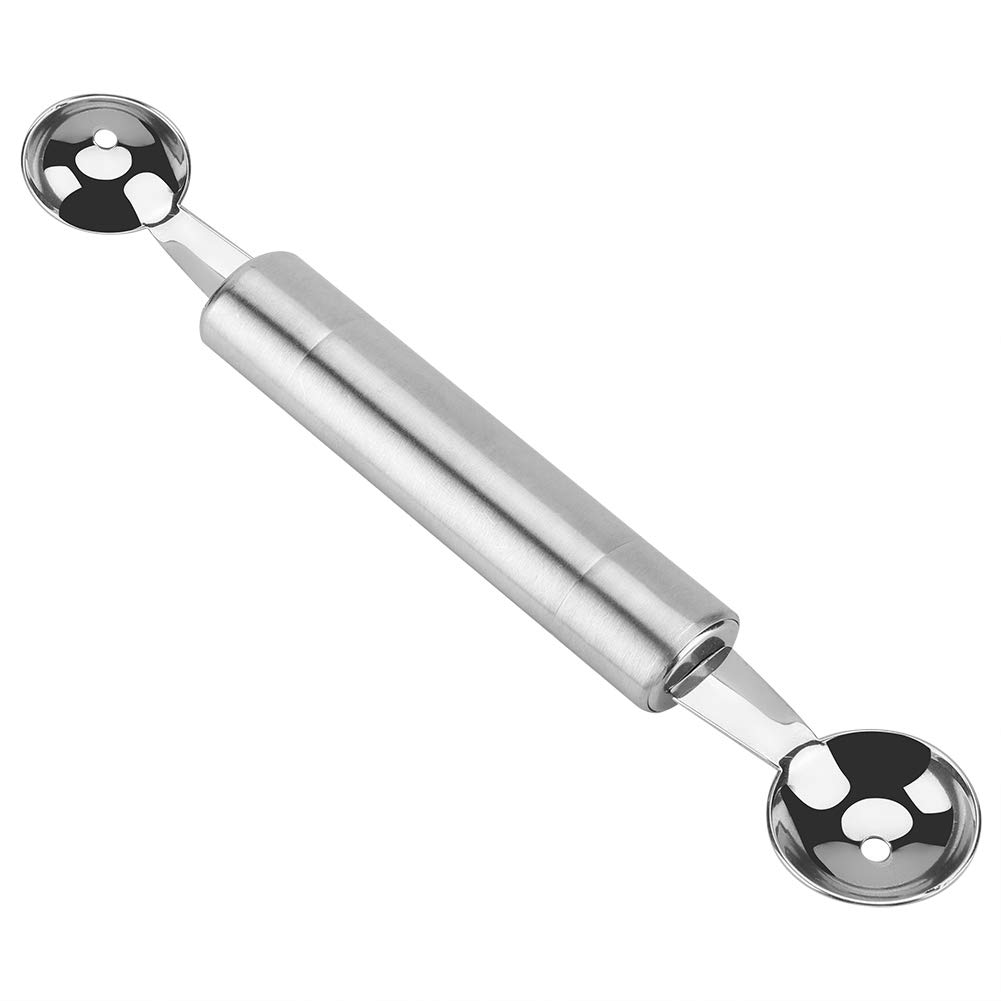 Premium Stainless Steel Watermelon Baller & Fruit Carving Knife - Dual-Ended Kitchen Tool for Melon Balls & Fruit Carving - Perfect for Summer BBQs, Fruit Platters & Cocktail Garnishes