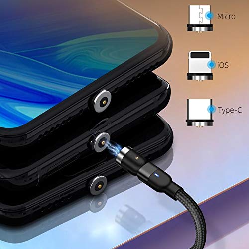 Anbernic RG Nano Charging Cable - BoxWave MagnetoSnap AllCharge Magnetic USB-C & Micro USB Cable - Fast Charging Cord for Handheld Gaming - Perfect for Travel, Gaming Sessions & On-the-Go Charging (Jet Black)