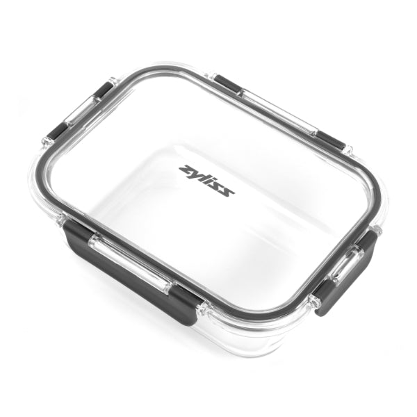 Zyliss 1.1 Quart Glass Food Storage Container with Airtight Lid - Perfect for Meal Prep, Leftovers, Pantry Organization & Kitchen Storage