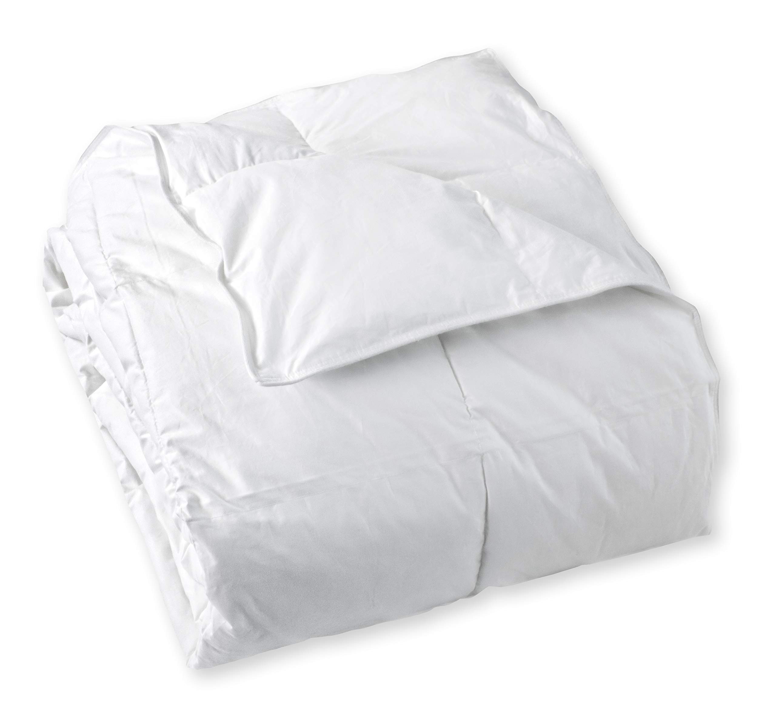 Sunflower DC-104K Classic 233 Thread Count King Size White Down Comforter - Ultra Soft & Breathable for All-Season Bedding Comfort