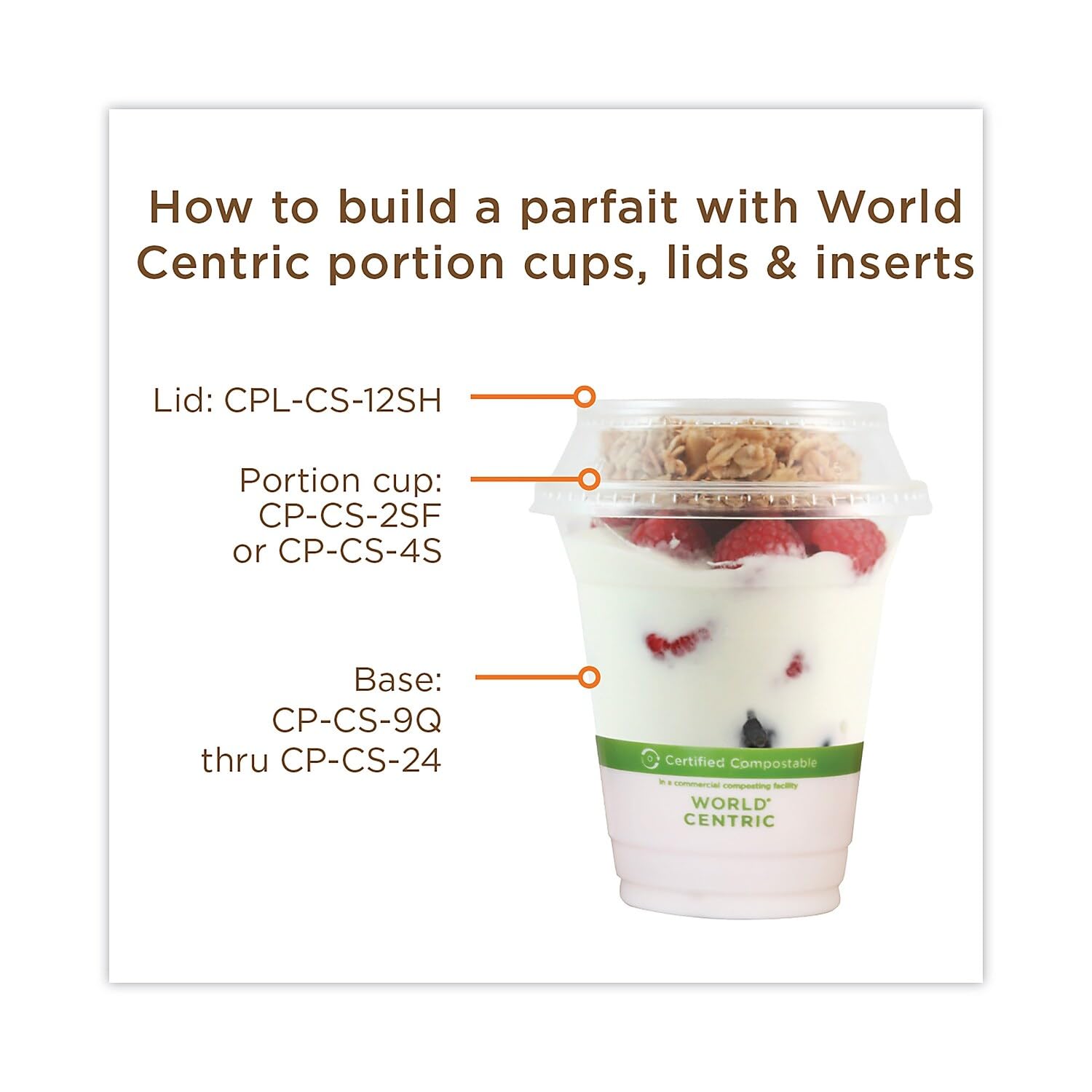 World Centric PLA Clear Cold Cups - Eco-Friendly 2oz Flat Style Disposable Cups, 2000/Carton - Perfect for Parties, Events & Coffee Shops