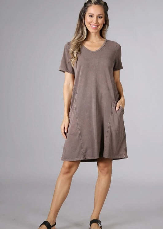 Easy Going Casual Cotton Dress - Made in USA | Comfortable & Stylish Women's Summer Dress for Everyday Wear, Outings & Beach
