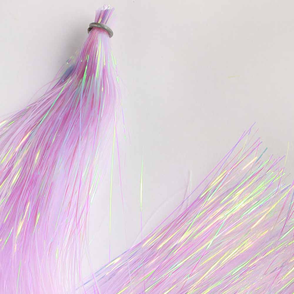 Hedron Dyed Pearl Flashabou - Vibrant Fishing Lure Material for Fly Tying & Streamer Patterns | Perfect for Trout, Bass, and Saltwater Fishing