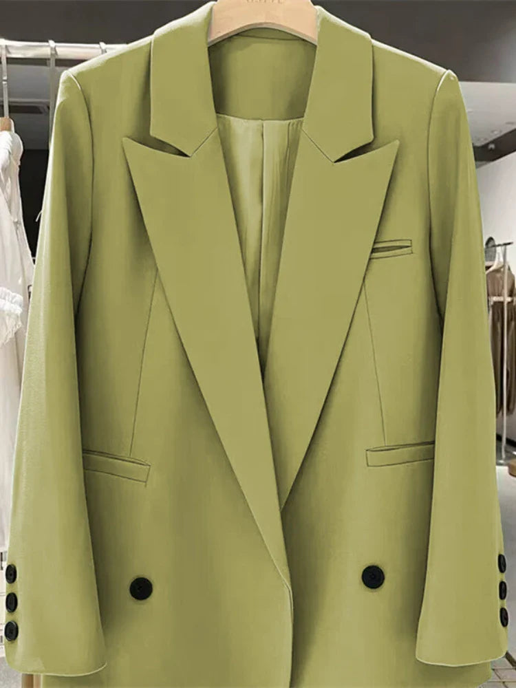 Stylish Women's Blazer Jacket - Office & Street Fashion Coat for Spring & Autumn | Chic Outerwear for Professional & Casual Wear