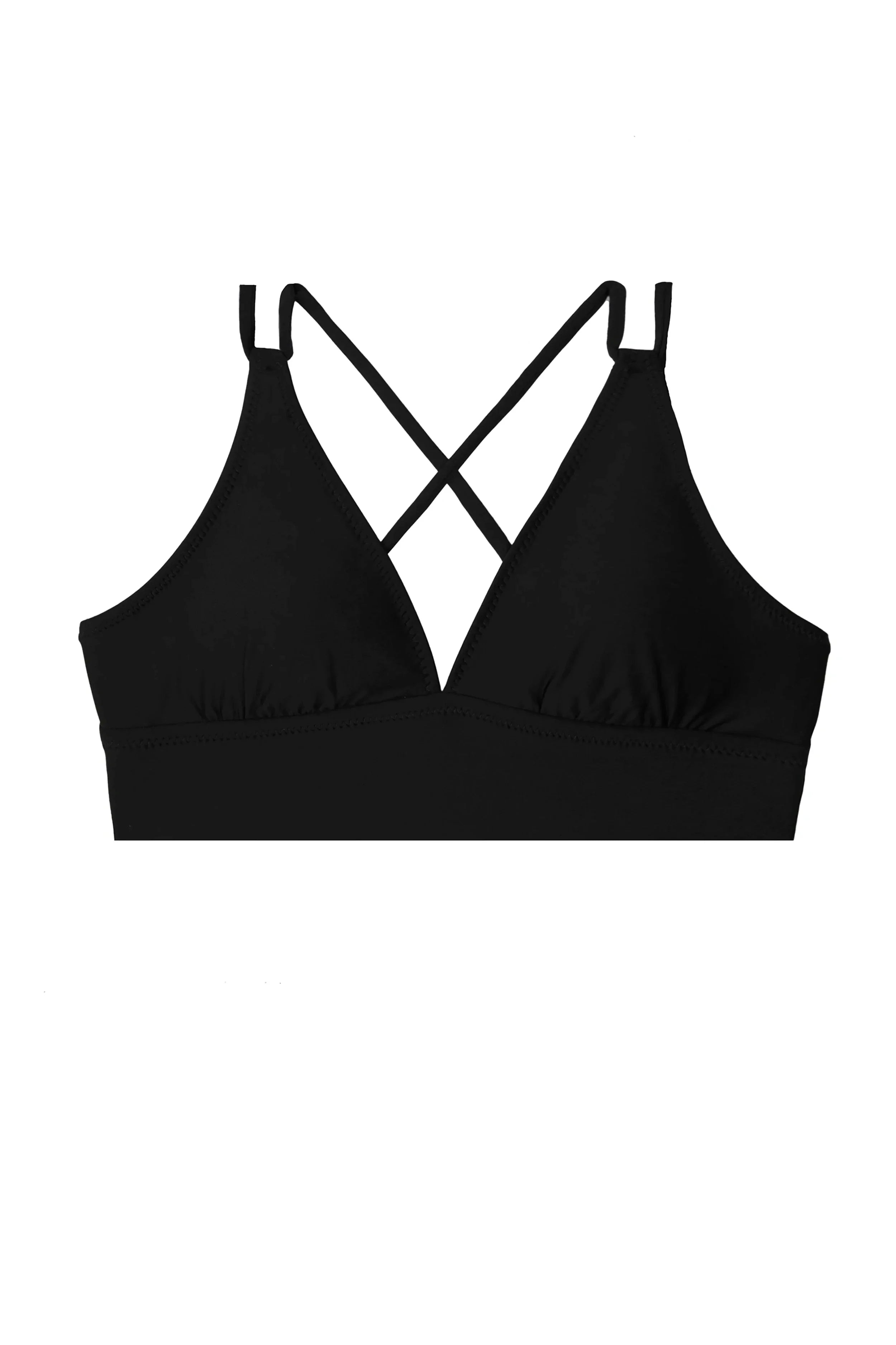Retreat Bra - Comfortable Wireless Support Bra in Black for Yoga, Lounge & Everyday Wear