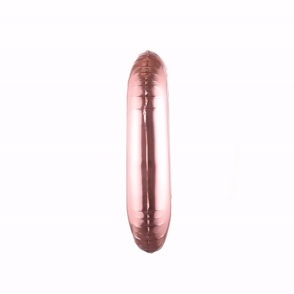 Rose Gold Mylar Number 0 Balloon - 40 Inch Large Foil Balloon for Birthdays, Anniversaries & Parties - 1 Count Box - Perfect for Decorations, Photo Backdrops & Celebrations