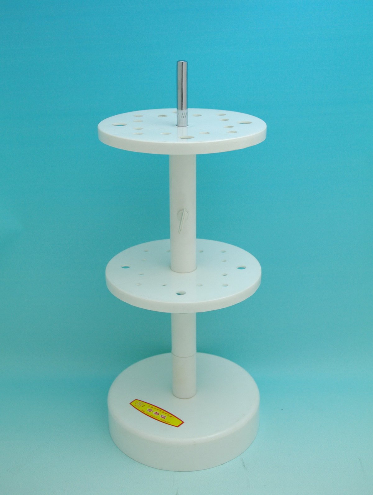 Beyondsupply Lab Plastic Circular Pipette Stand Rack - Durable Test Tube Holder for Chemistry Experiments & Science Labs