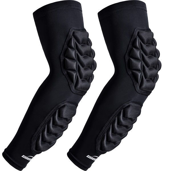 COOLOMG & TS Football Arm Padded Elbow Sleeve for Youth & Adults - Protective Sports Gear for Football, Rugby & Training (Model C01_FT001)