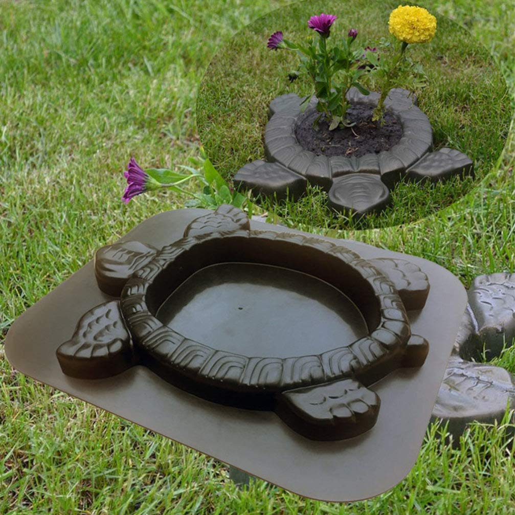 DOITOOL Turtle Shape Concrete Molds - Stepping Stone Tortoise Cement Molds for Garden, Driveway & Lawn Decoration - DIY Walk Maker for Outdoor Pathway & Yard Landscaping